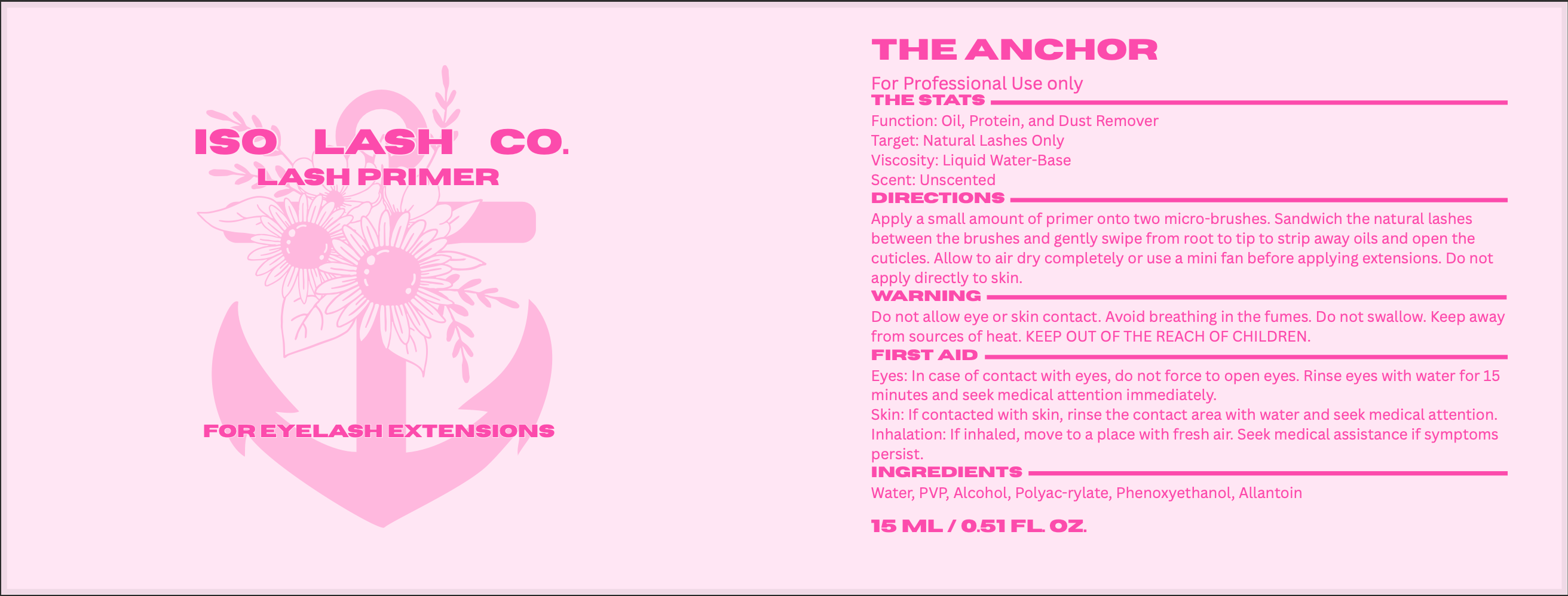 The Anchor - Lash Primer (15ml)