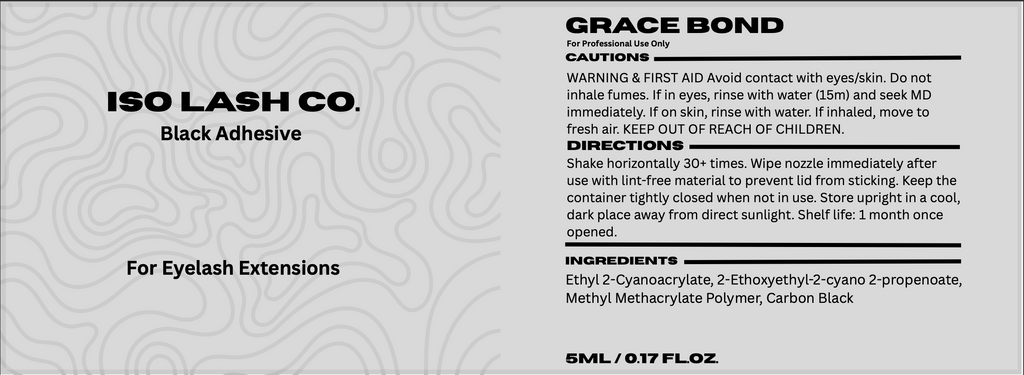 Grace Bond - Black Adhesive (5ml)