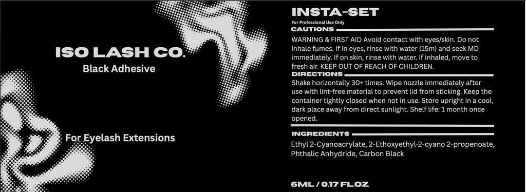 Insta-Set - Black Adhesive (5ml)